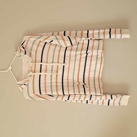 Thread & Supply Tops - 2/$15 Striped Summer Hooded Top